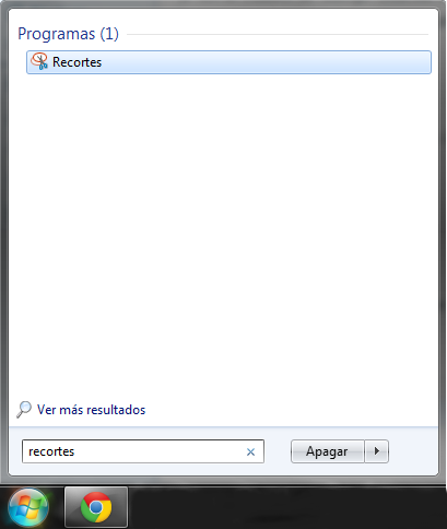 type “Recortes” into the search field